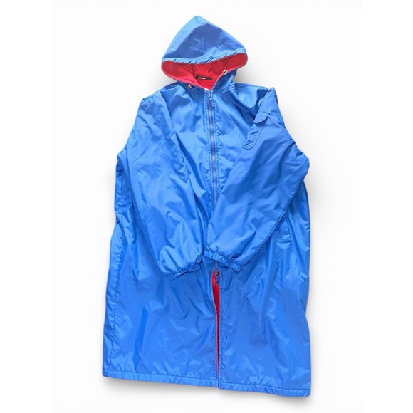 Adoretex Parka Jacket Adult 2XL  Zip Nylon Blue Fleece Lined Water Resistant - Picture 2 of 7